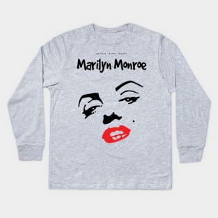 Marilyn Monroe hollywood Old Film Actress Kids Long Sleeve T-Shirt